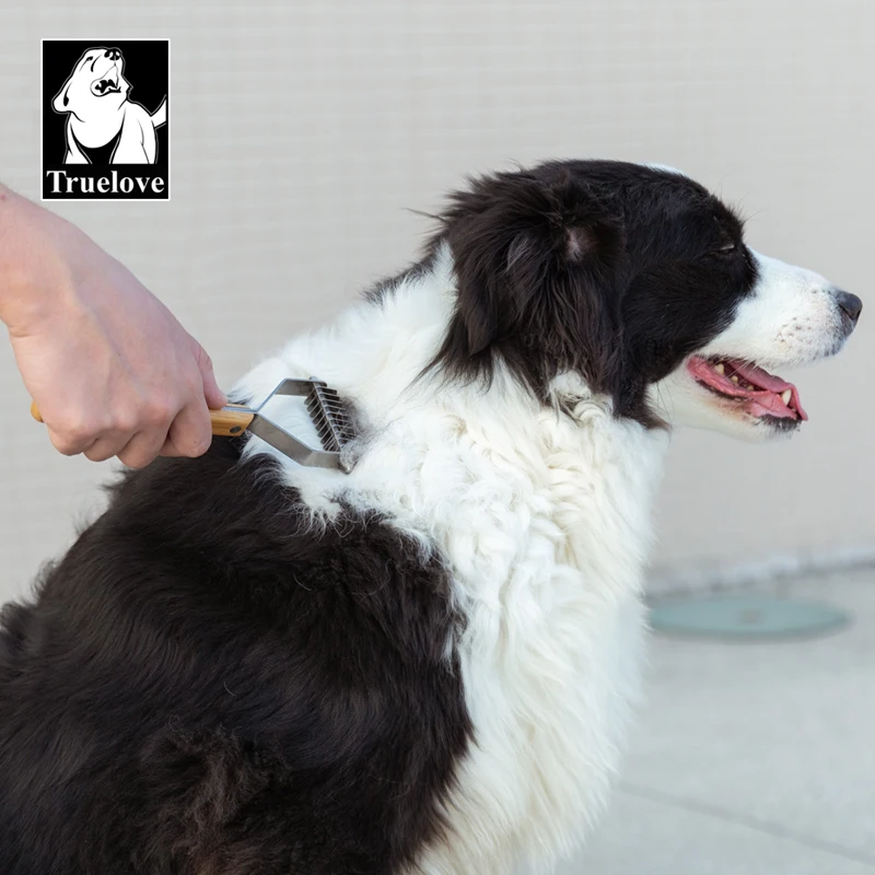 Truelove Deshedding Brush Pets Comb Stainless Steel Removes Undercoat Knots Safe Dog Pet Dematting Comb Grooming Tool TLK25131 - Image 5