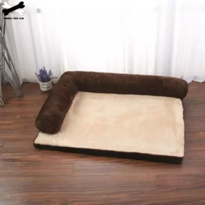 Pet Dog Bed Soft Cushion L Shaped Square Pillow Machine Washable Cover And Detachable Mat Cat House For Puppy Medium Large Dog