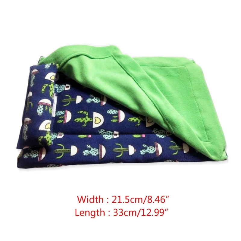 Bearded Dragon Bed with Pillow and Blanket Comfortable Warm Sleeping Bed with Plush Cover for Leopard - Image 6