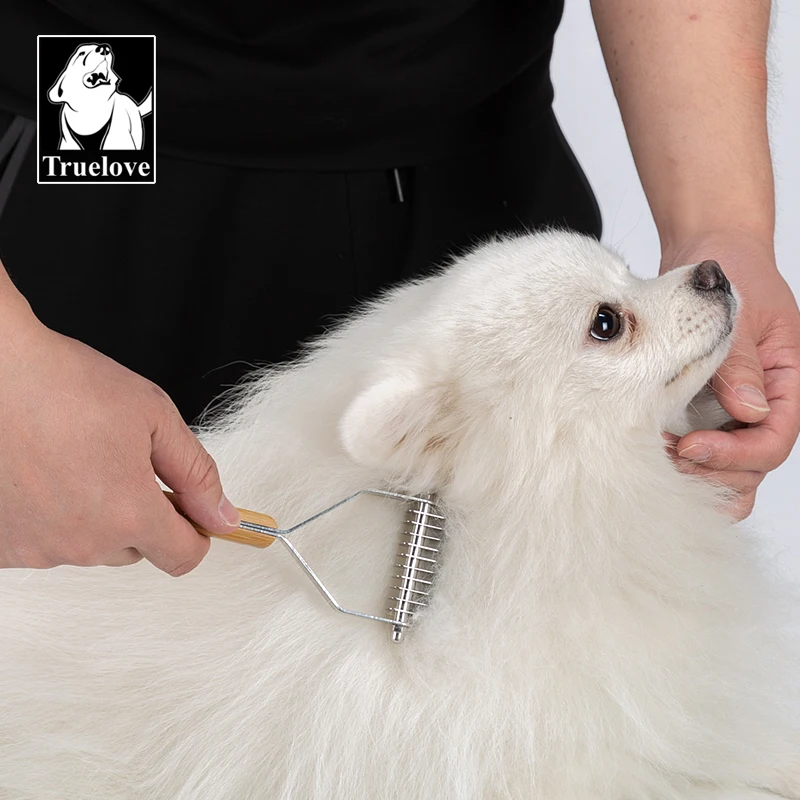 Truelove Deshedding Brush Pets Comb Stainless Steel Removes Undercoat Knots Safe Dog Pet Dematting Comb Grooming Tool TLK25131 - Image 4