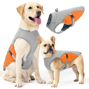 Dog Cooling Vest Dog Harness Cooler Jacket with Portable Water Bottle, for Walking Dog, Outdoor Camping and Hunting Training