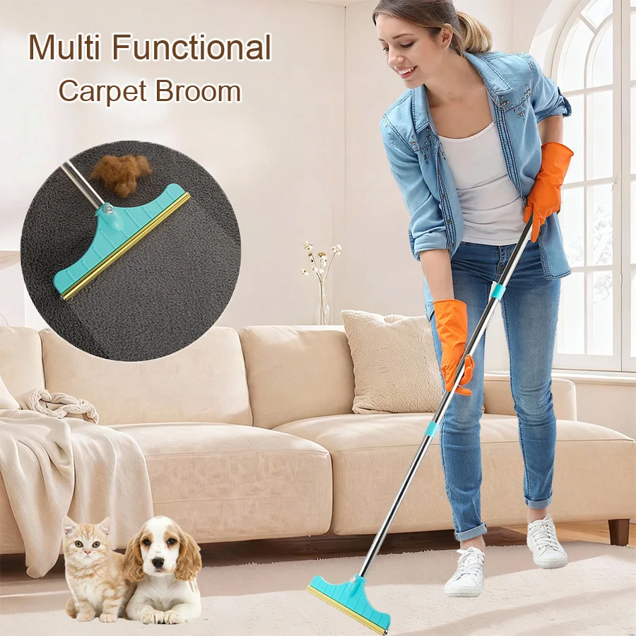 Pet Broom Household Carpet Hair Removal Brush Magic Non-Stick Hair Sweeper for Dog Hair and Hair Mop