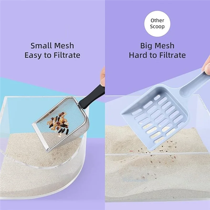 【Superdeals】Beach Net Shovel Children's Filter Sand Spoon Pet Cat Litter Colander - Image 4