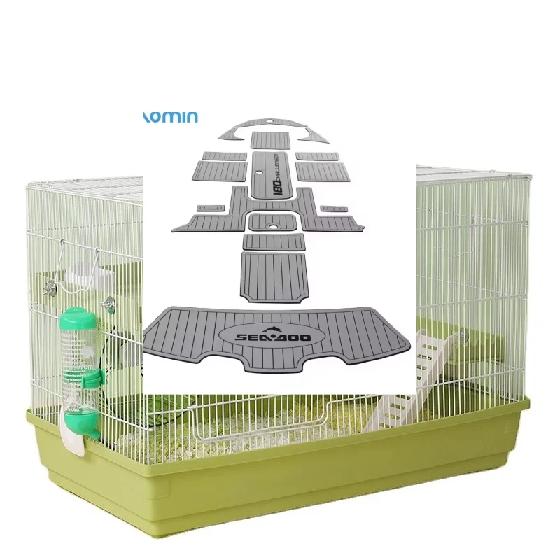 Small Animal Cage Large Hamster Cage Metal 60cm with Accessories