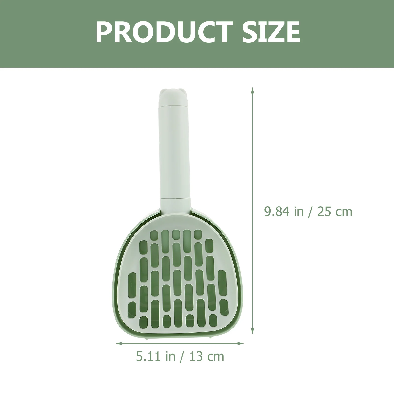 Multi-Function Cat Litter Shovel Large-Capacity Plastic Cleaning Shovel Efficient Pet Feces Scoop Comfortable Grip Portable - Image 2