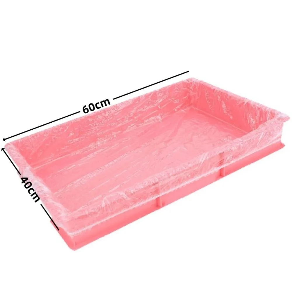 10pcs Durable Disposable Rabbit Cage Tray Mat Transparent Elastic Pet Tray Cover Thick Film Cover for Dog Cat - Image 8