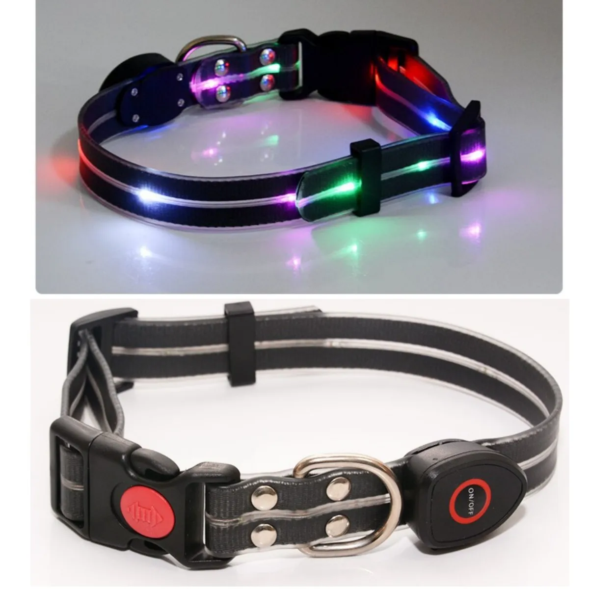 New Adjustable Led Glowing Pet Dog Collar PVC Waterproof Anti Dirty Easy To Clean for Big Small Dogs Puppy Cat Luminous Collar - Image 10