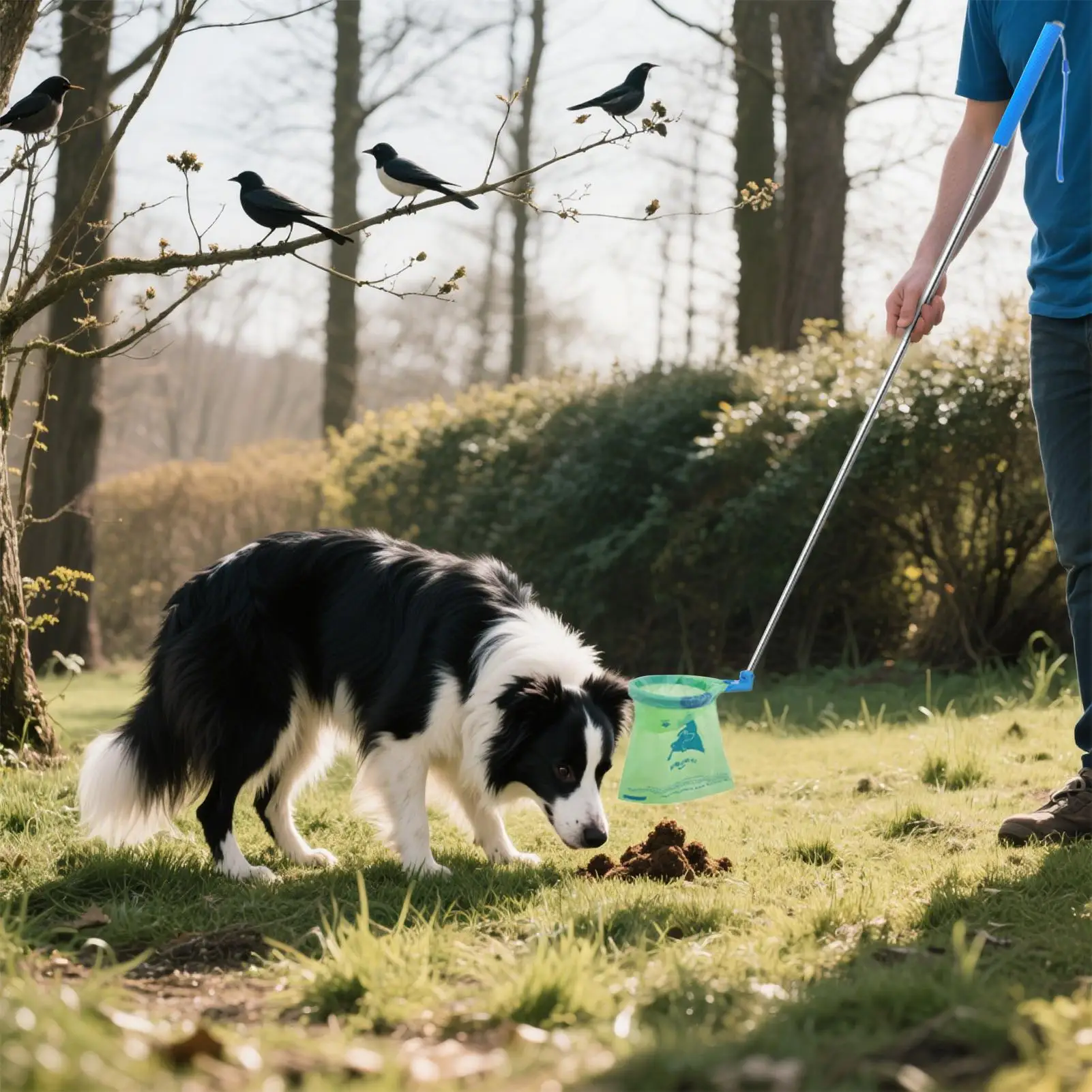 Dog Long Handle Poop Scooper Foldable Dog Scoope Waste Picker Multifunctional Dog Poop Catcher Waste Cleaning Shovel Tools - Image 4