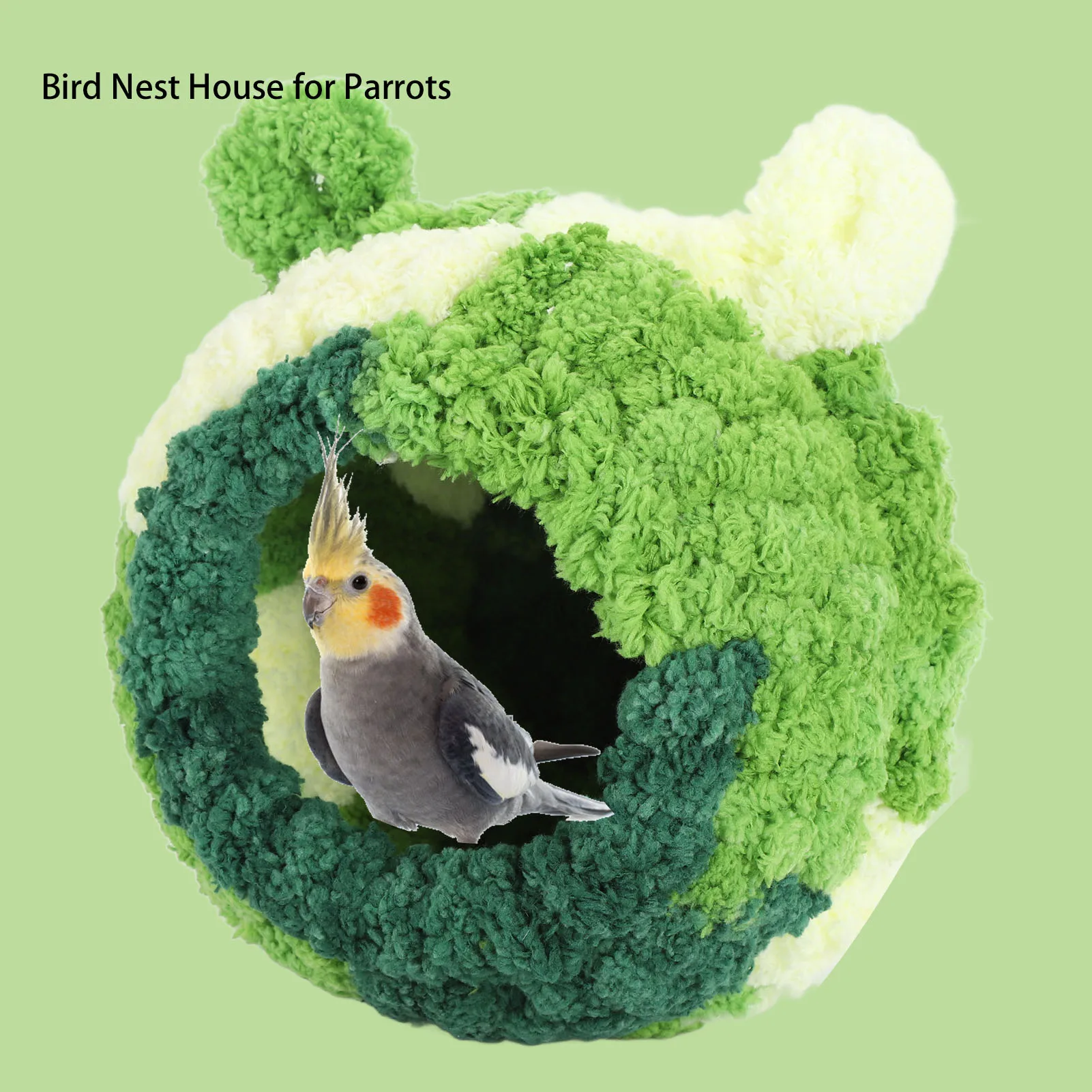 Bird Cage Bed Parakeet Nest Bed Parrot Nest House Cozy Comfortable Lovely Appearance Decorative Warm Bird Cage Bed for Parakeet - Image 3