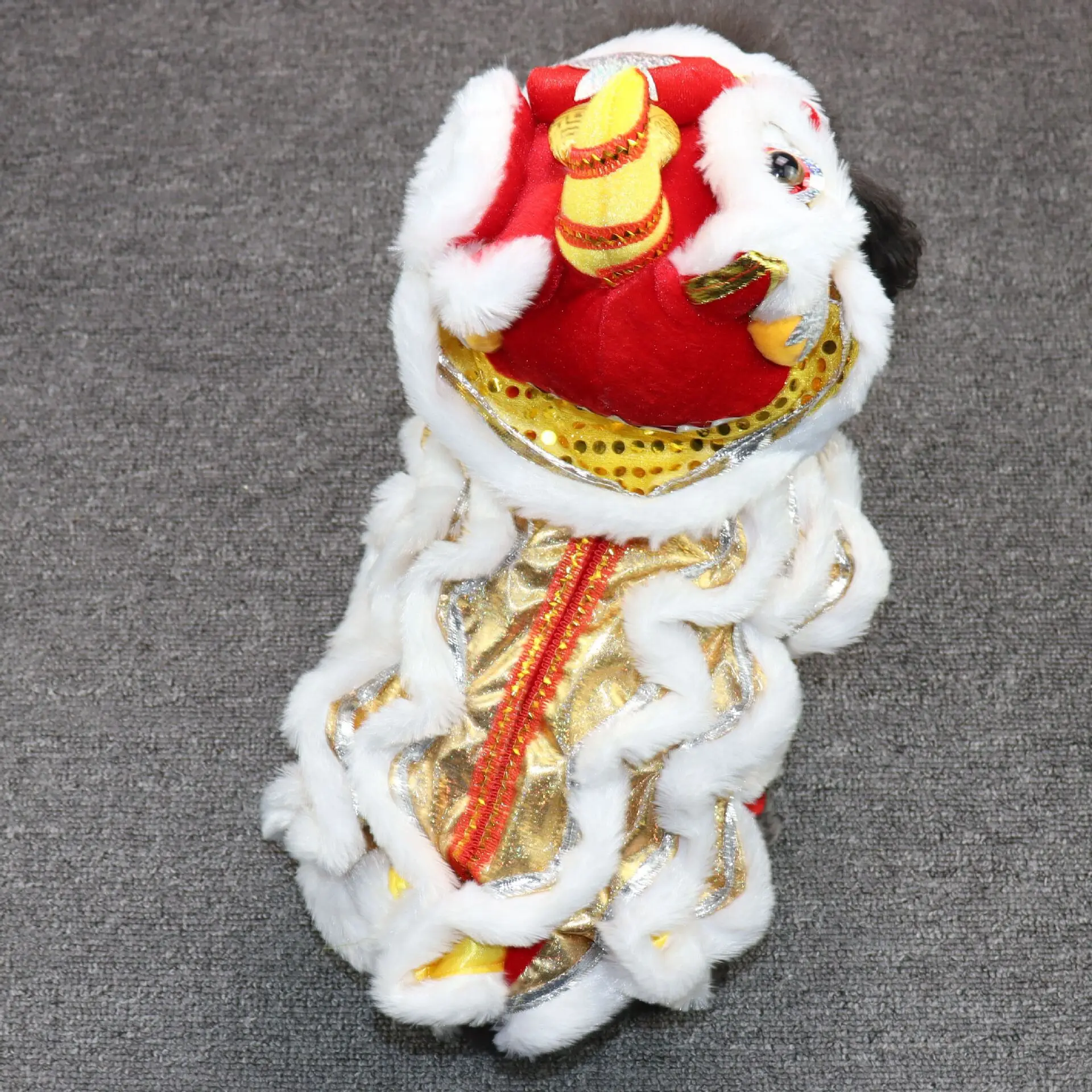 Chinese Style Chinese New Year Visiting Clothing Chinese New Year Lion Dance Pet Clothes Warm Winter Outfits for Cats Dogs - Image 8