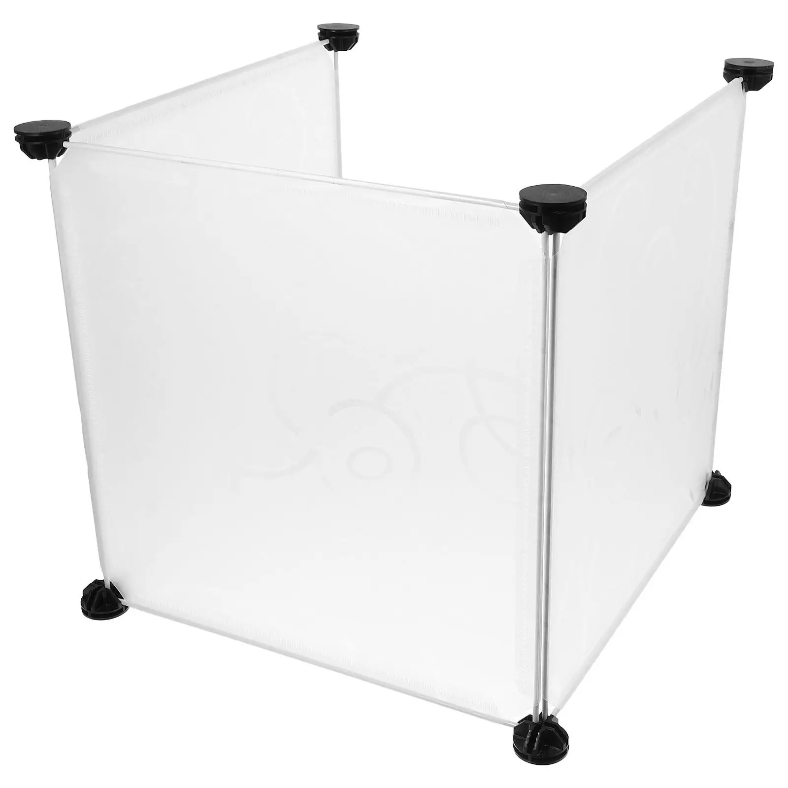 3Pcs Cat Litter Box Privacy Screens Clear High Sided Splash Guards Splash Protection Litter Control Enclosure Cat Box Enclosure - Image 2