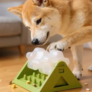 Interactive Dog Food Dispenser Toy - Puzzle Feeder with Leak-Proof Design Slow-Feeding Design & Durable PP Material for Dogs