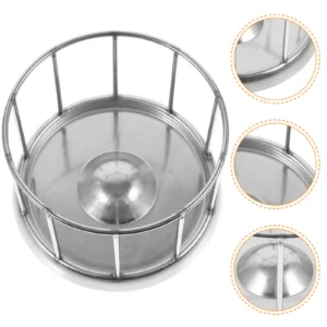 11Cm Stainless Steel Feeder Turtle Reptile Water Bowl Large Capacity Terrarium Feeding Dish Pet Supplies Tortoise Food Water