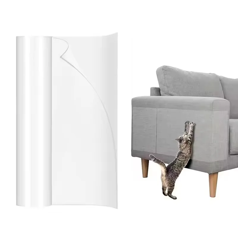 Anti Cat Scratch Furniture Protector Self-Adhesive Peelable Cat Training Protectors PVC Transparent Tape for Couch Sofa Sticker - Image 7