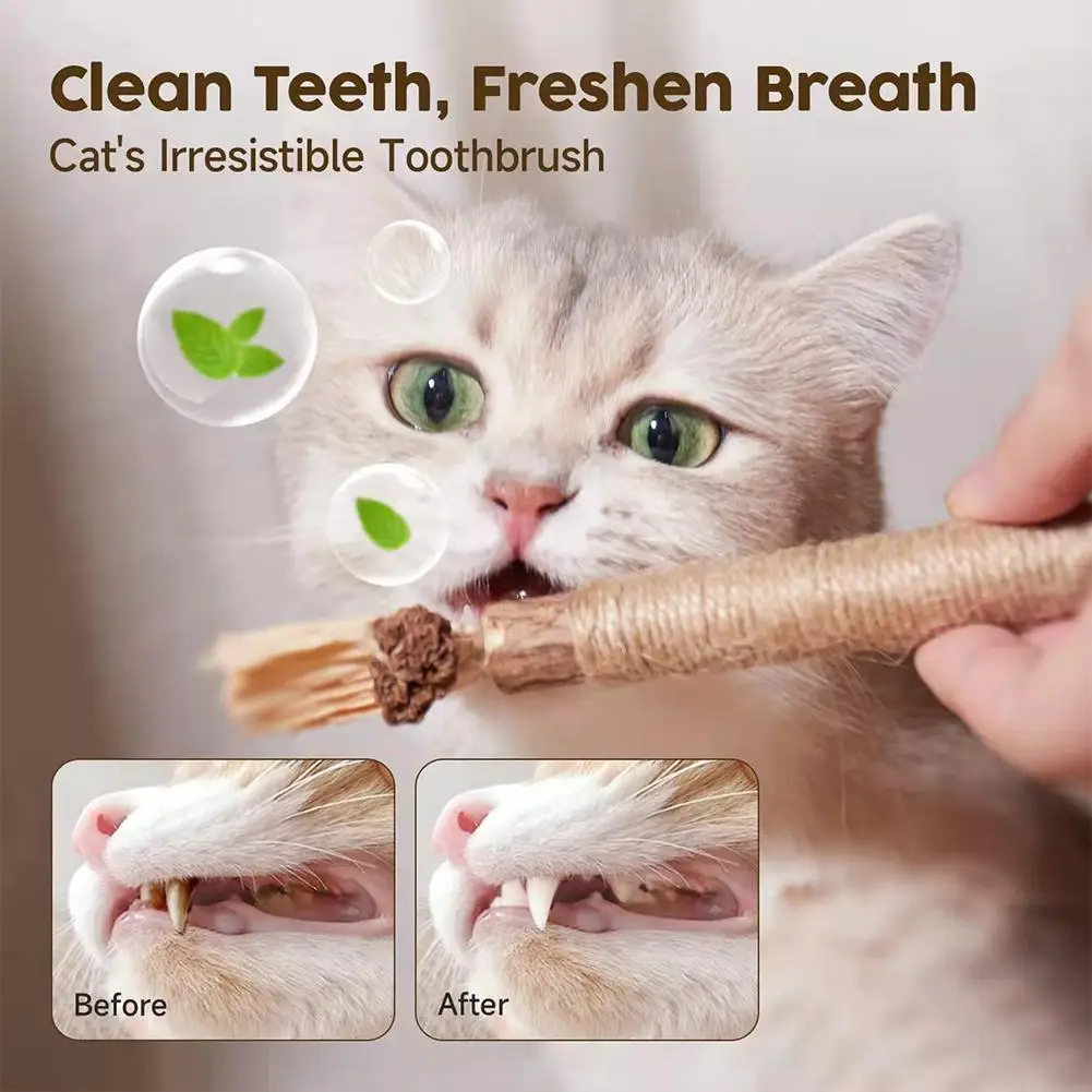 New Cat Toys Natural Matatabi Pet Cat Snacks Stick Cleans Tooth Removers Hair to Promote Digestion Silvervine Kitten Chew Toy