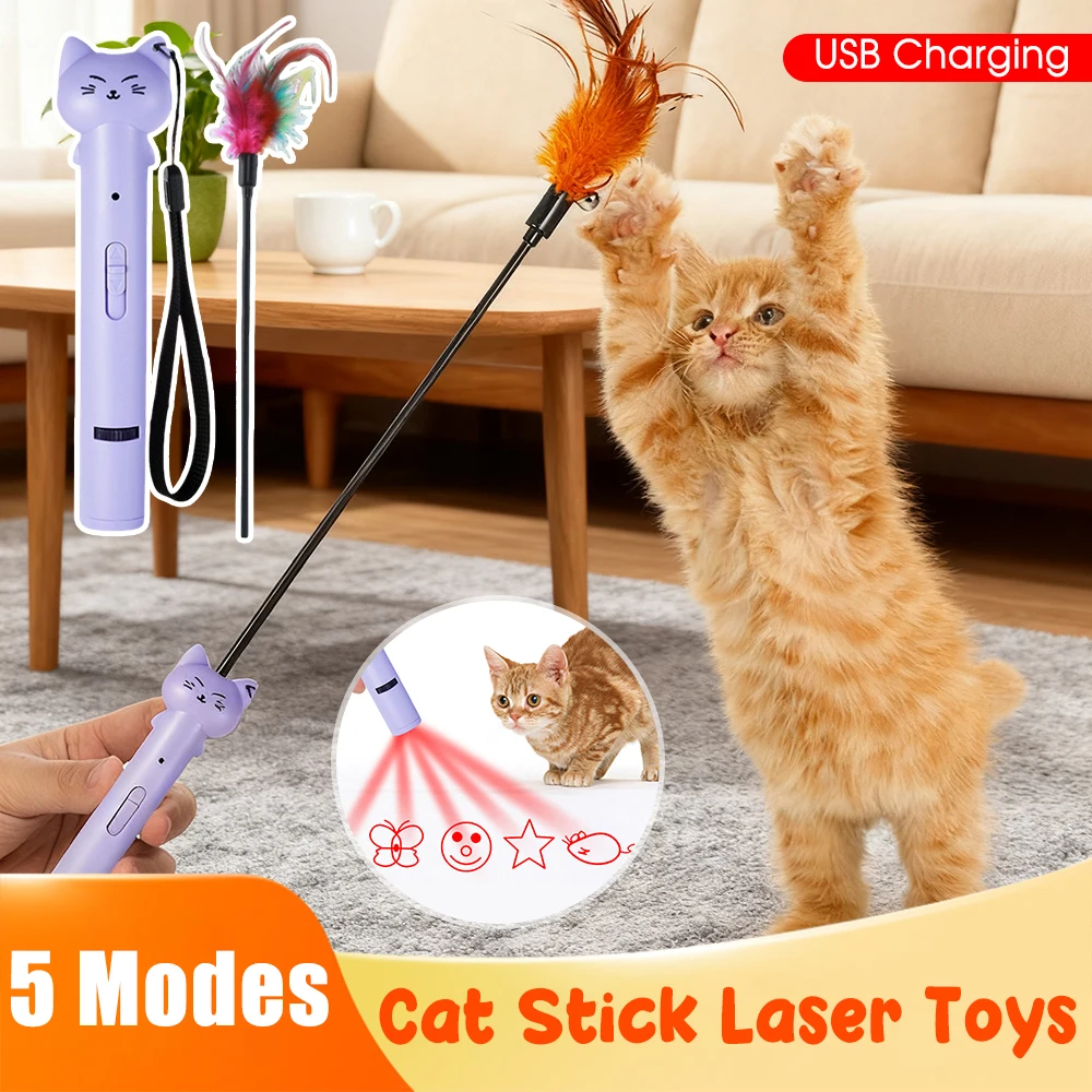 Cat Toys Mini Pointer Green Red Blue Light Dogs Pet Laser Interactive Chase Pen Tease Cat Laser Light Training Flashlight