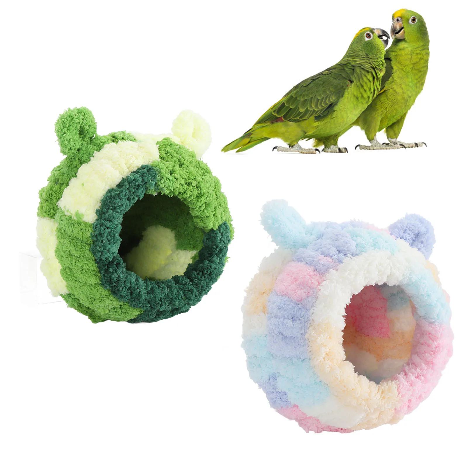 Bird Cage Bed Parakeet Nest Bed Parrot Nest House Cozy Comfortable Lovely Appearance Decorative Warm Bird Cage Bed for Parakeet - Image 2