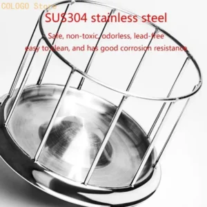 Reptiles Dispenser Stainless Steel Bowl Feeding Tray Safe for Pet D0LD