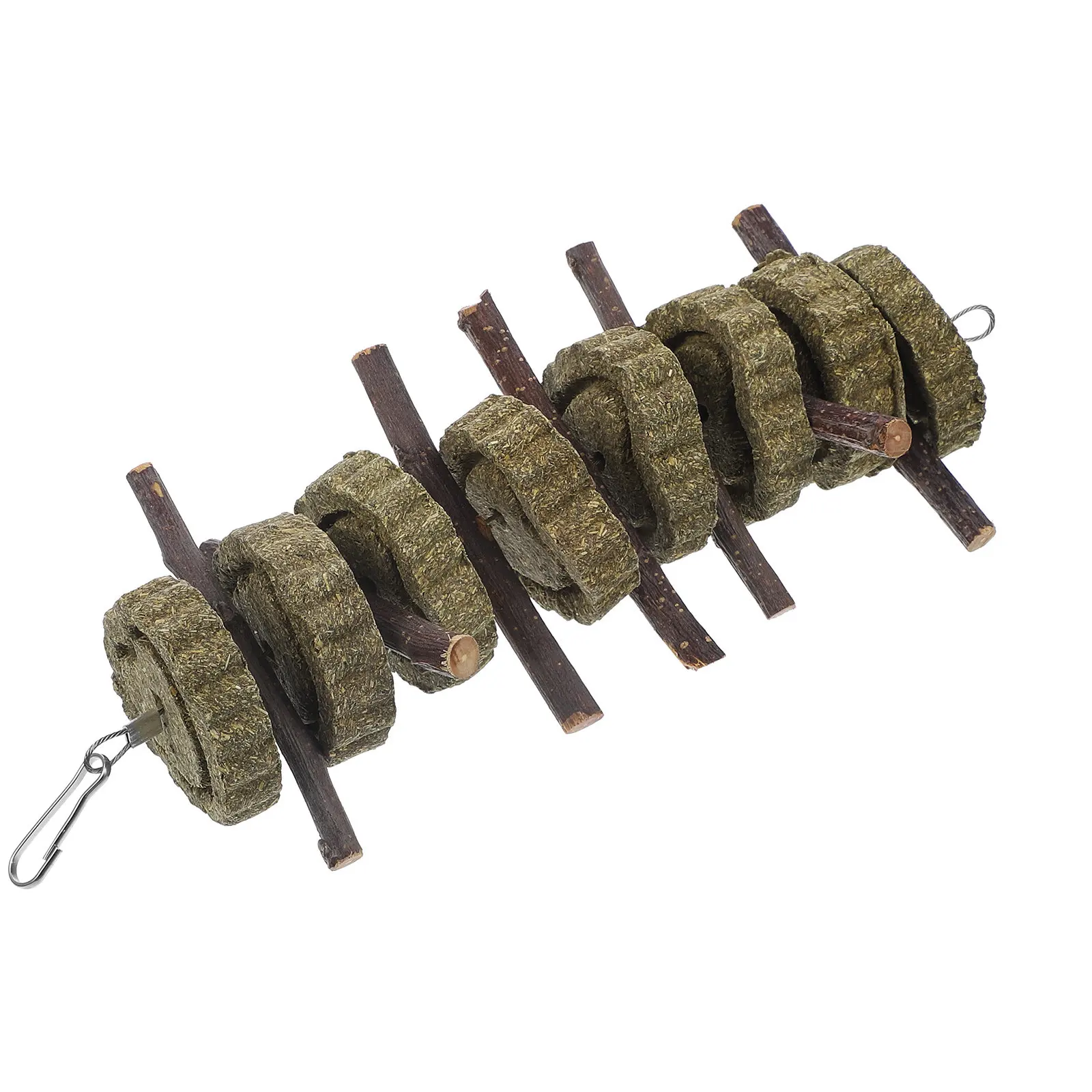 Natural Molar Chew Stick Hanging Rabbit Bunny Small Pets Teeth Cleaning Teether Healthy Snack for Hamster Chinchilla Squirrel - Image 3