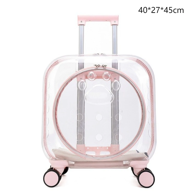 Outdoor Cats Backpack Pet Transparent Cat Accessories Bag Large Capacity Breathable Kitten Cat Carrier Women's Shoulder Bags - Image 8