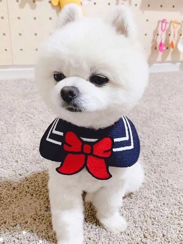 Dog Bib Cat Bandana Pet Neckerchief Lovely Puppy Scarf Costume Accessory - Image 2