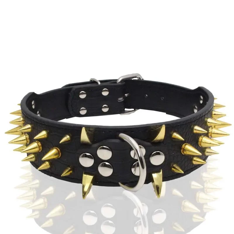 Dog Cat Collar Spiked Studded Pet Necklace For Small Medium Dogs Bulldog Adjustable Anti-Bite Collar P1K7K6 - Image 9