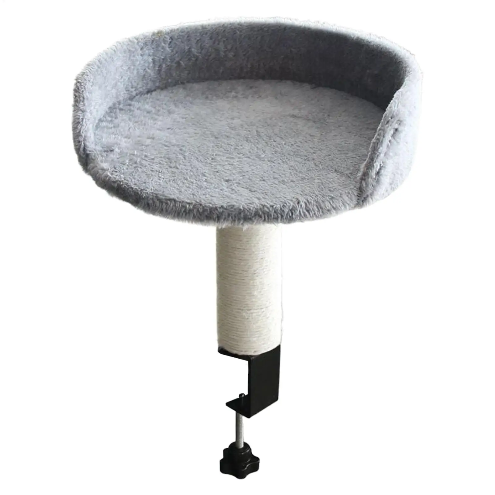 Cat Desk Perch Adjustable Desktop Floating Cat Bed Rotation Desk Clamp Kitten Bed Space-Saving Cat Hammock Perch For Table - Image 6