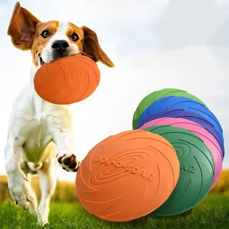 Interactive Silicone Flying Saucer Toy for Dogs Chew Resistant Flying Disc Pet Game Perfect for Puppy Training Fun - Image 3