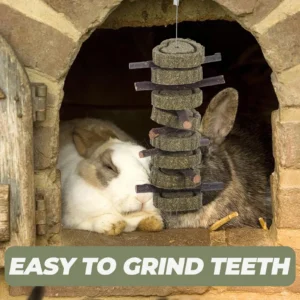 Natural Molar Chew Stick Hanging Rabbit Bunny Small Pets Teeth Cleaning Teether Healthy Snack for Hamster Chinchilla Squirrel