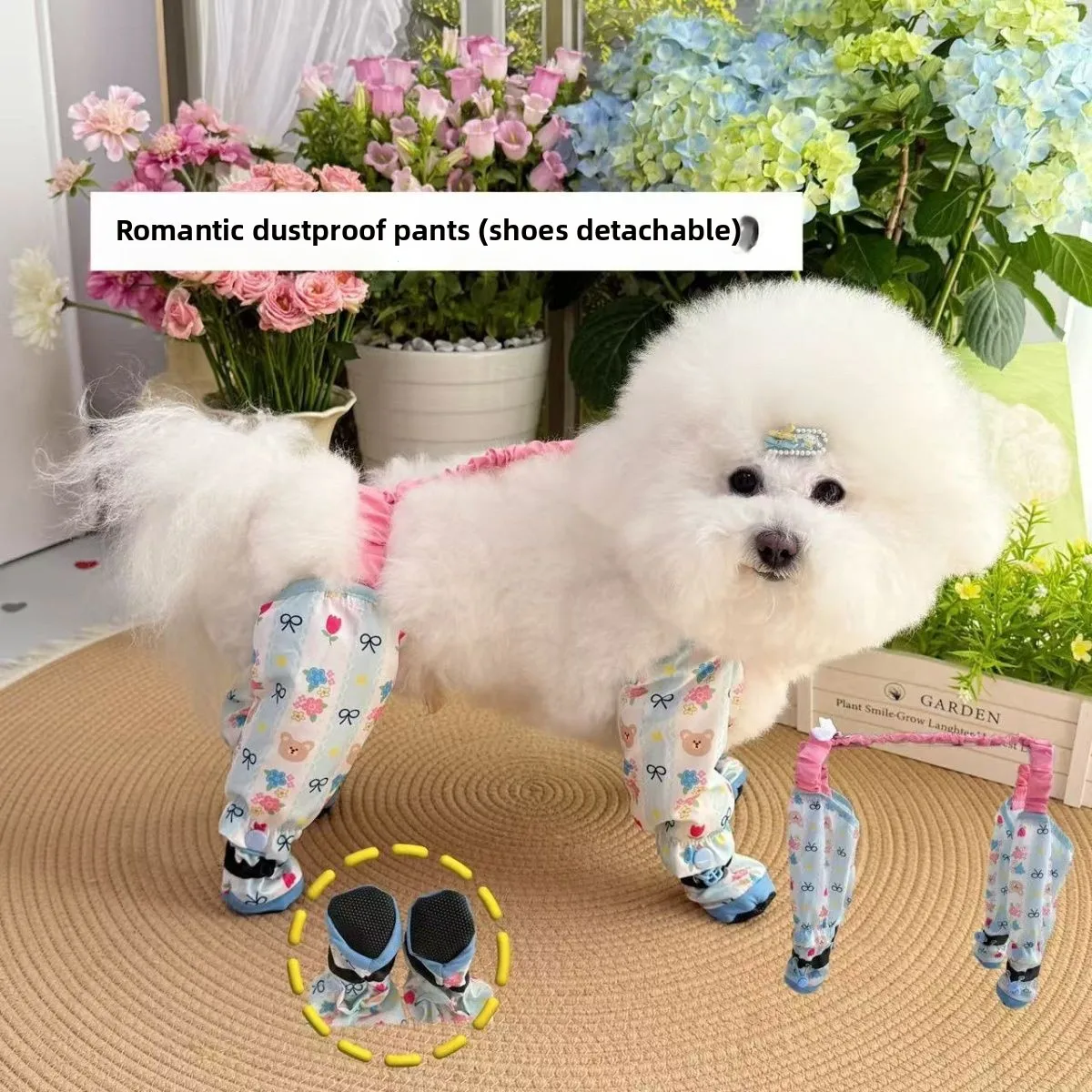 Pet Strolling Going Out Dust-proof Four Legged Pants Summer Dog Jumpsuit Shoes Lightweight Leg Protection Pants Small Clothes - Image 4
