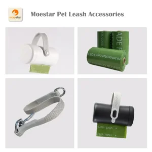 Pet Leash Accessories Pet Poop Bag Dispenser Extension Belt for 2 Pet Replaceable Belt Poop Bags for Pet Walk Ease Moestar