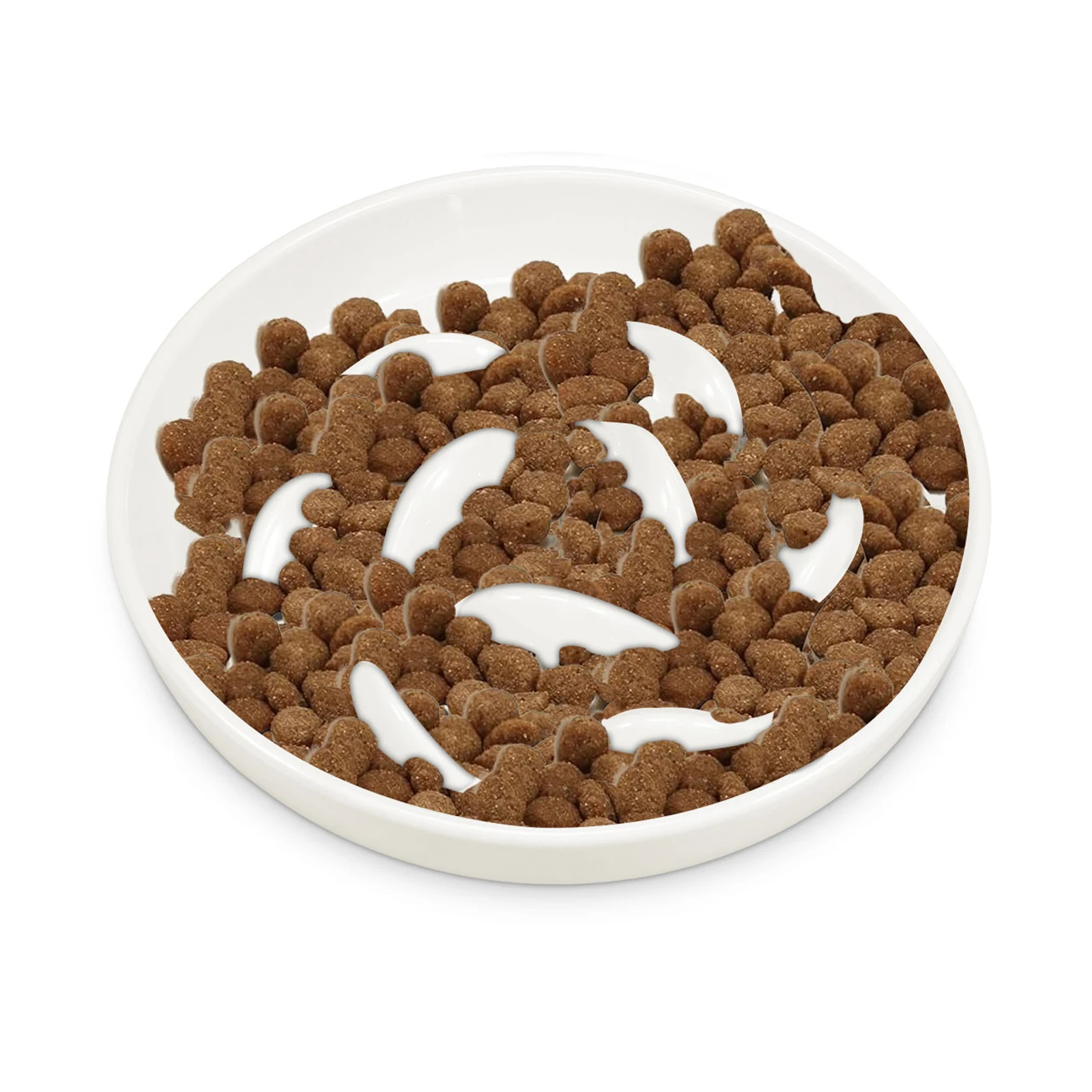 Cat Bowl Slow Feeder Non Slip Mat Raised Edge Pets Eating Anti Vomiting Ceramic Bowl Reusable Healthy Anti-choking - Image 8