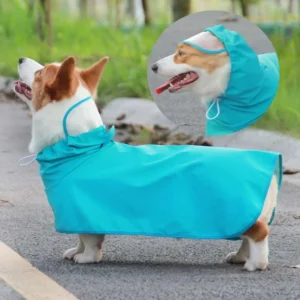 Pet It Yolk Man Pu Dog Raincoat Teddy Corgi Golden Retriever Pet Clothes Waterproof Outdoor Dog Supplies