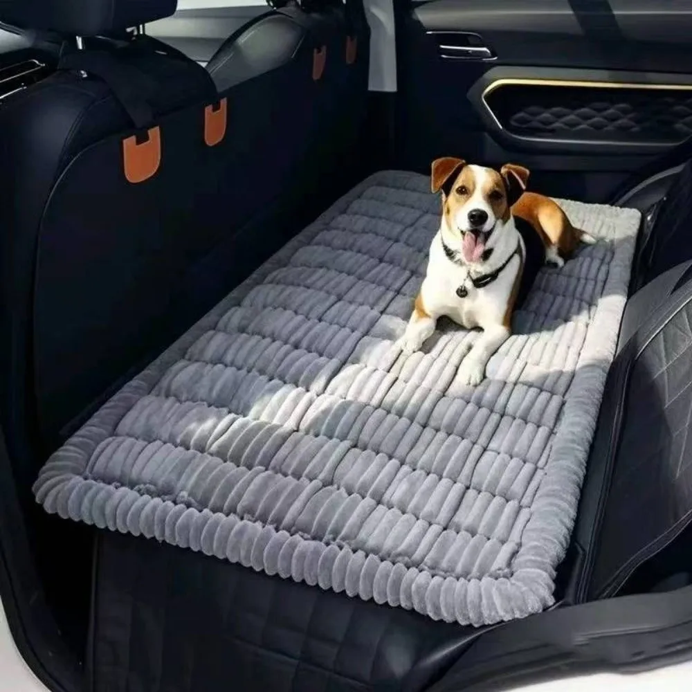 New Durable High Quality Multi-Purpose Backseat Pet Bed Mat Thick Breathable Plaid Dog Bed Washable Dog Car Seat Cover