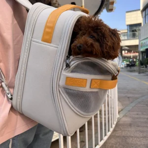 Breathable Dog Carrier Backpack for Small to Medium Dogs And Cats with Head out Design Comfortable Hands-Free Hiking Travel