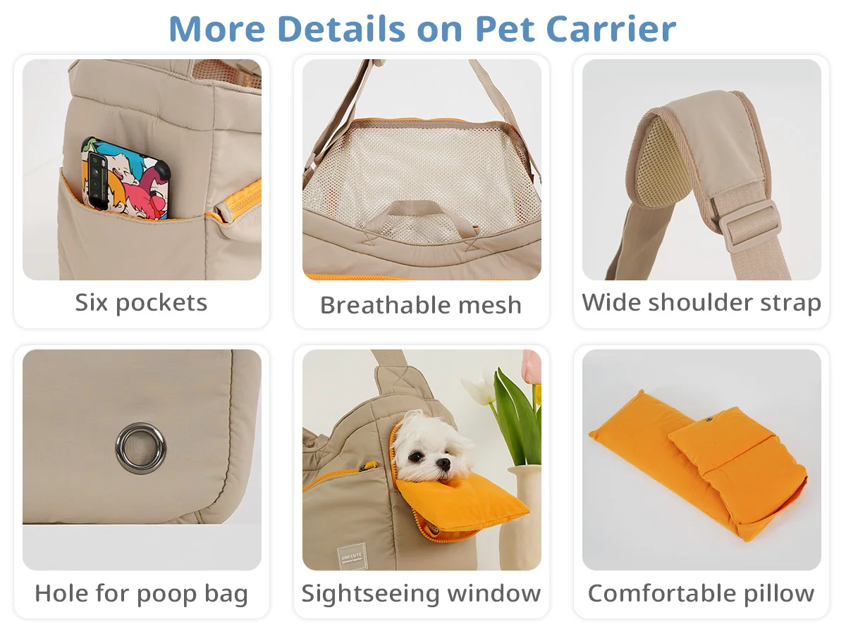 Foldable Pet Carrier Backpack for Small Medium Dogs, Airline Approved Soft Sided Dog Travel Bag with Breathable Mesh - Image 5