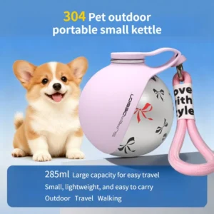 Portable Dog Water Bottle Foldable Pet Travel Cup Outdoor Walking Dog Cat Accompanying Drink Feeder
