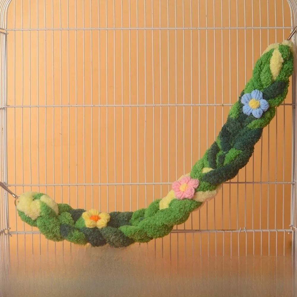 Cotton Rope Hamster Hanging Swing Chew Resistant Interactive Birds Climbing Rope Entertainment Hand-Braided Knot Cage Exercise - Image 7