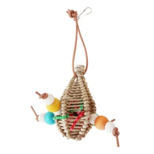 Bird Parrot Chew Toy Bird Chew Hang Toys Interactive Toys Turntable Stand Playing Cage Accessories Pet Supplies