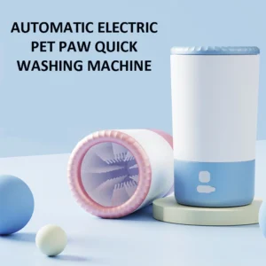 Automatic Pet Foot Washing Machine Electric Pet Paw Cleaner Dog Cat Quick Cleaner Pet Paw Portable Waterproof Low Noise Foot Cup