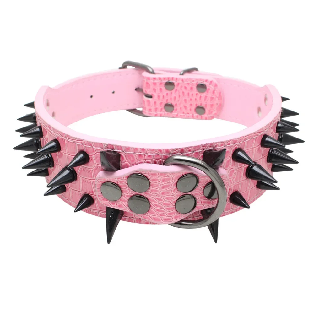 Dog Cat Collar Spiked Studded Pet Necklace For Small Medium Dogs Bulldog Adjustable Anti-Bite Collar P1K7K6 - Image 7