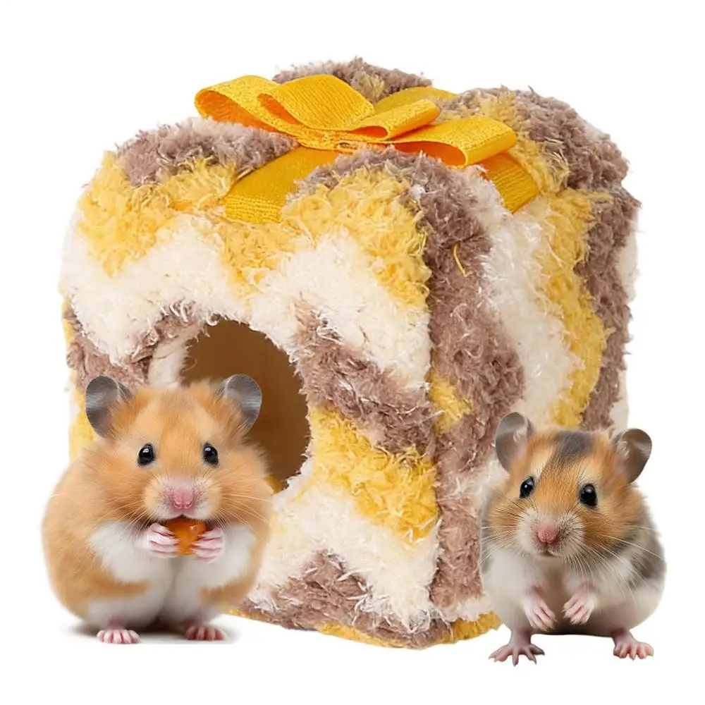 Hamster Bed Enclosed Soft Warm Nest Winter Warm Plush Hamster Bed For Home Indoor Outdoor For Chinchilla Mice Birds Hedgehog - Image 8
