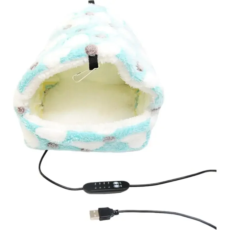 USB Heated Parrot Nest For Lovebird Conure Canary Bunny Guinea Chinchilla Parakeet Cockatiel Plush Nest Hammock Bird Bed Wa N1D8 - Image 7