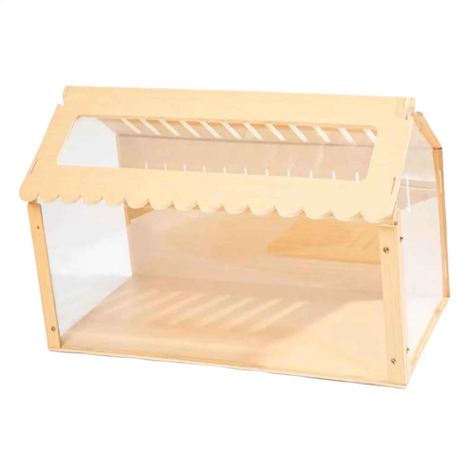 Hamster Hideout, Wooden Exercise Toy Tunnel, Assemble Shed with Fan, Mice, Rat - Image 9