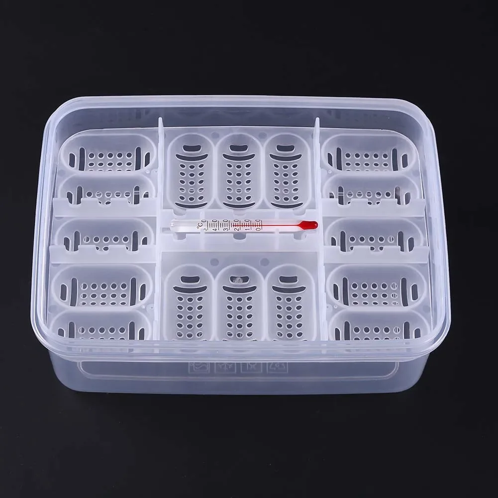 16 Grids Reptiles Egg Incubator Tray Lizard Snake Eggs Hatcher Plastic Case Box - Image 2