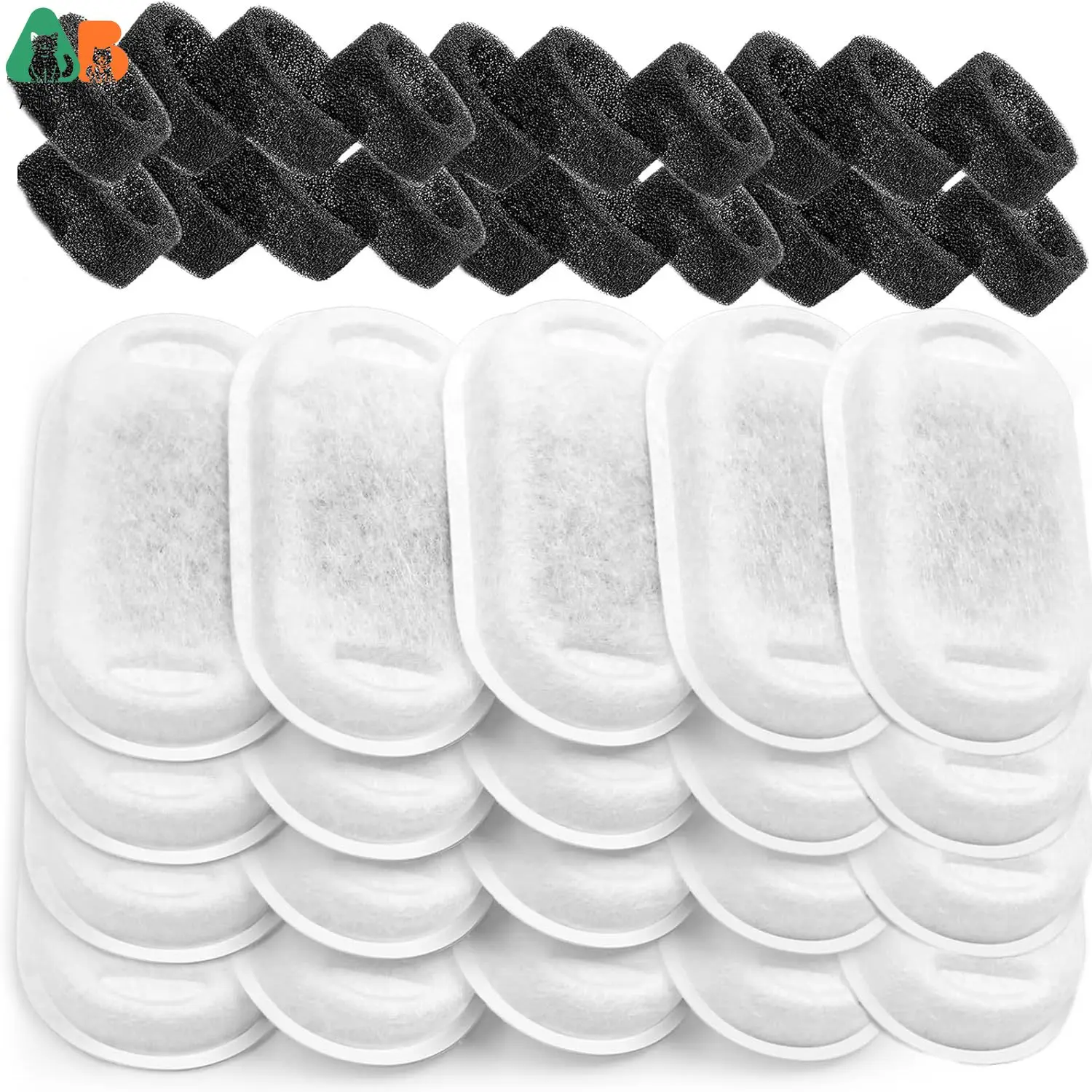 Filters for Stainless Steel Cat Water Fountain PLWF003&PLWF006,Set of Replacement Filters fot Pet Water Fountain Stainless Steel - Image 10