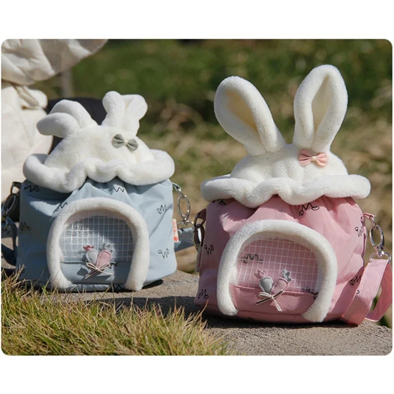 Portable Warm for Guinea Pig Carry Case Cage Travel&Outdoor for Guinea Pig Rabbit Bag - Image 2