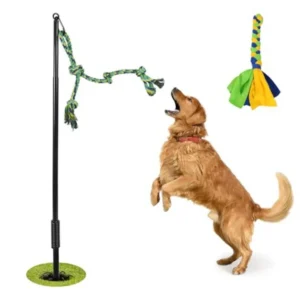 Outdoor Dog ToyInteractive Dog Toys Outside Tug of War Dog Toy Interactive Exercise Game for Small Medium Large Dogs in Yard Pa