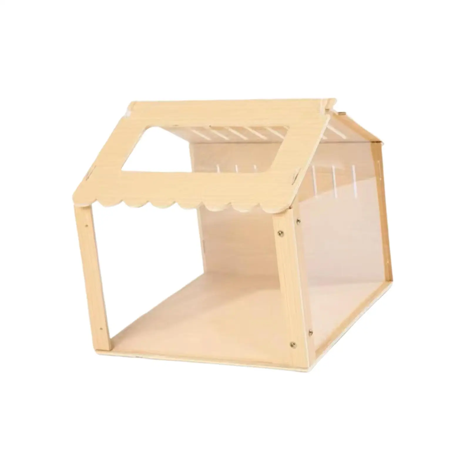 Hamster Hideout, Wooden Exercise Toy Tunnel, Assemble Shed with Fan, Mice, Rat - Image 7