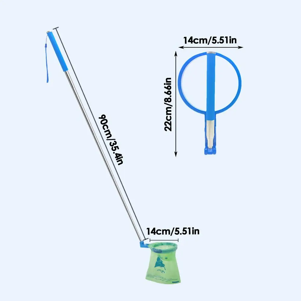 Dog Long Handle Poop Scooper Foldable Dog Scoope Waste Picker Multifunctional Dog Poop Catcher Waste Cleaning Shovel Tools - Image 7